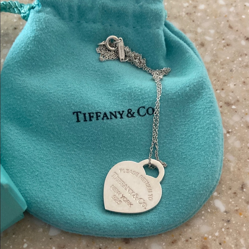 Tiffany & Co. Silver Heart Pendant Necklace